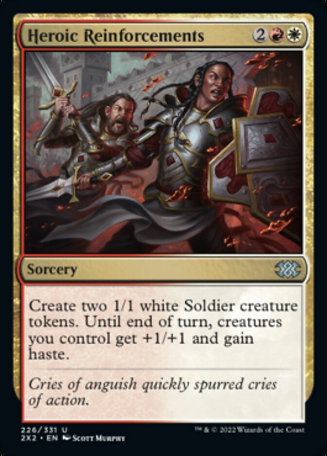 Heroic Reinforcements - [Foil] Double Masters 2022 (2X2)