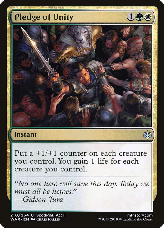 Pledge of Unity - [Foil] War of the Spark (WAR)
