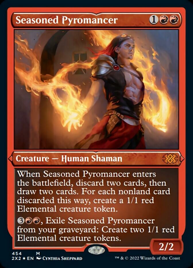 Seasoned Pyromancer - [Etched Foil] Double Masters 2022 (2X2)