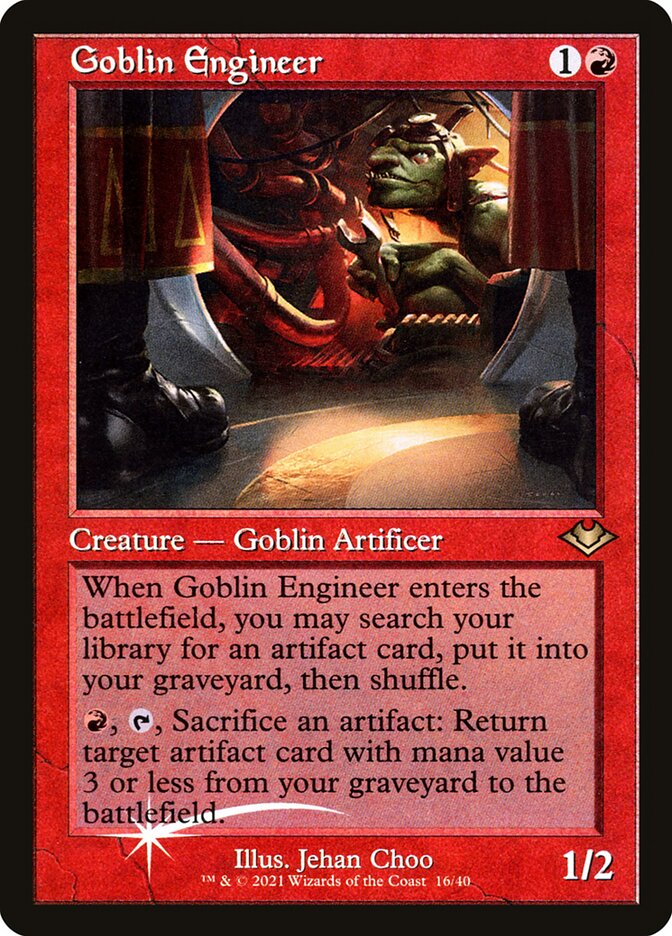 Goblin Engineer - [Etched Foil, Retro Frame] Modern Horizons 1 Timeshifts (H1R)