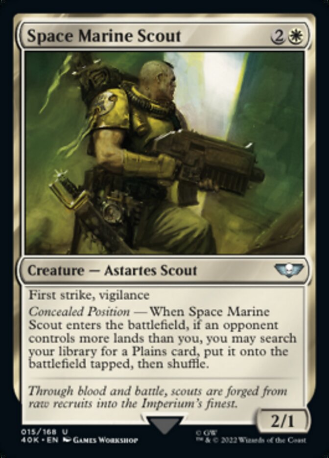 Space Marine Scout - [Surge Foil] Warhammer 40,000 Commander (40K)