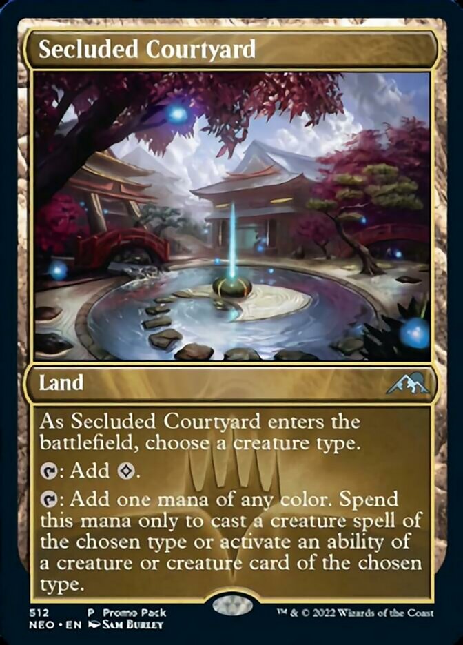 Secluded Courtyard - [Promo] Kamigawa: Neon Dynasty (NEO)