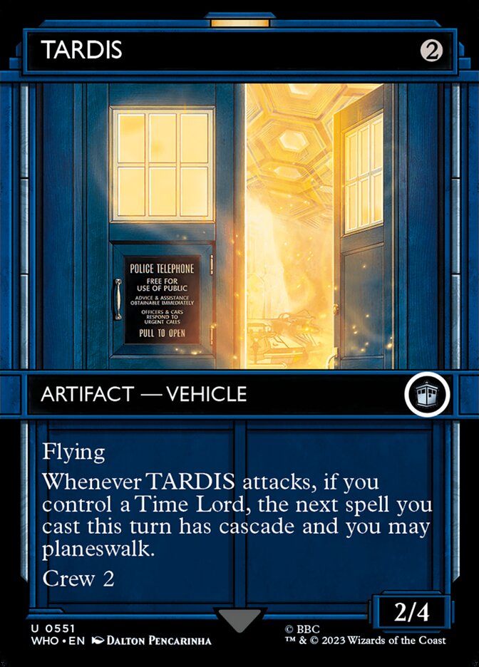 TARDIS - [Foil, Showcase] Doctor Who (WHO)