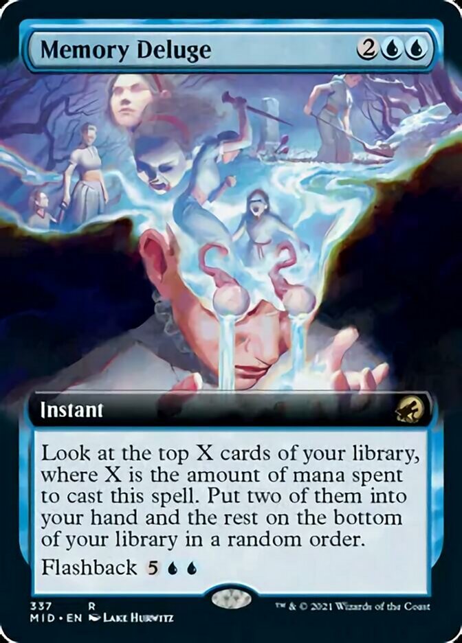 Memory Deluge - [Extended Art] Innistrad: Midnight Hunt (MID)