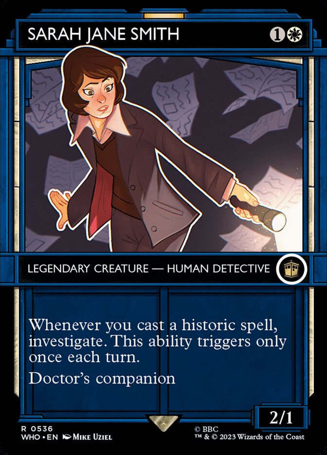 Sarah Jane Smith - [Foil, Showcase] Doctor Who (WHO)