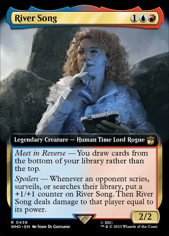 River Song - [Foil, Extended Art] Doctor Who (WHO)