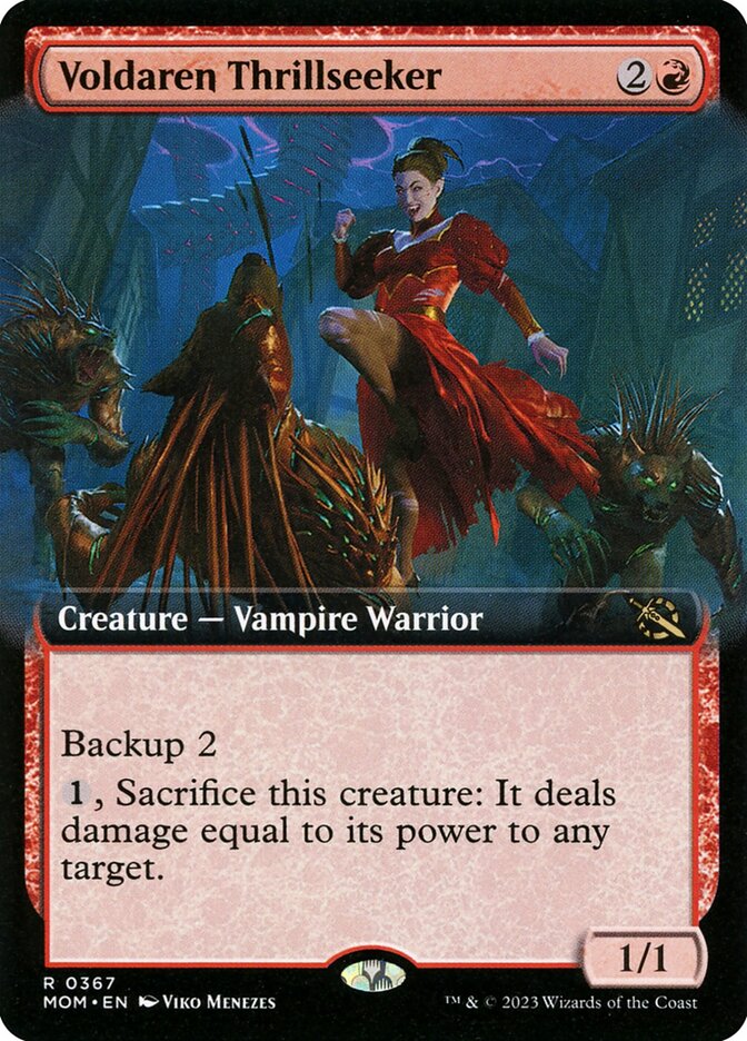 Voldaren Thrillseeker - [Foil, Extended Art] March of the Machine (MOM)