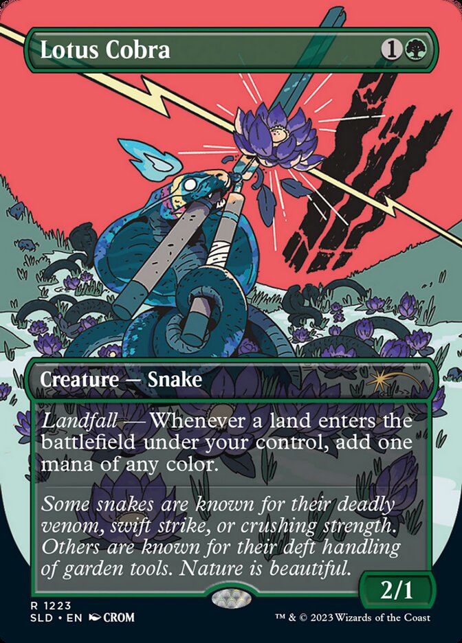 Lotus Cobra (1223) - [Foil, Borderless] Secret Lair Drop (SLD)