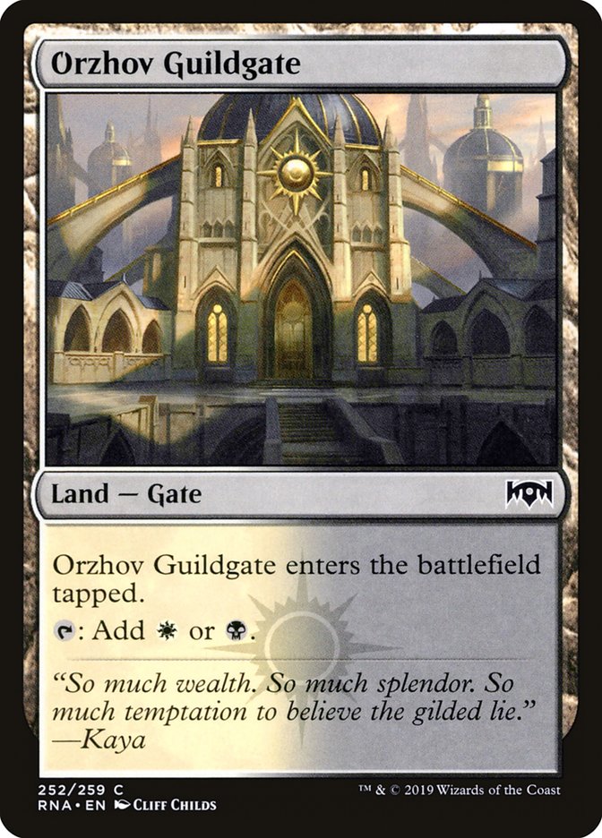 Orzhov Guildgate - [Foil] Ravnica Allegiance (RNA)