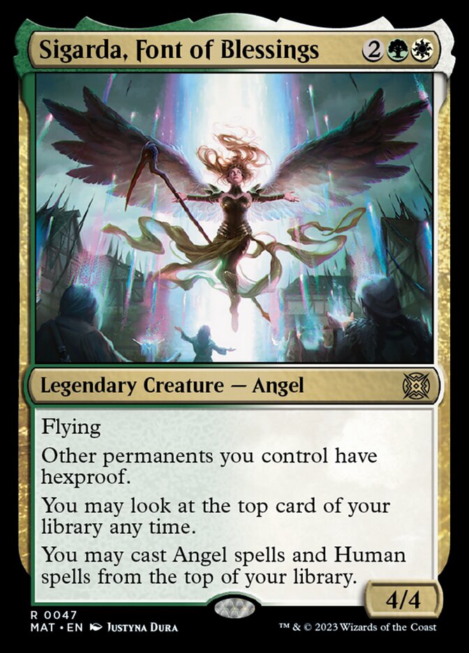 Sigarda, Font of Blessings - [Foil] March of the Machine: The Aftermath (MAT)