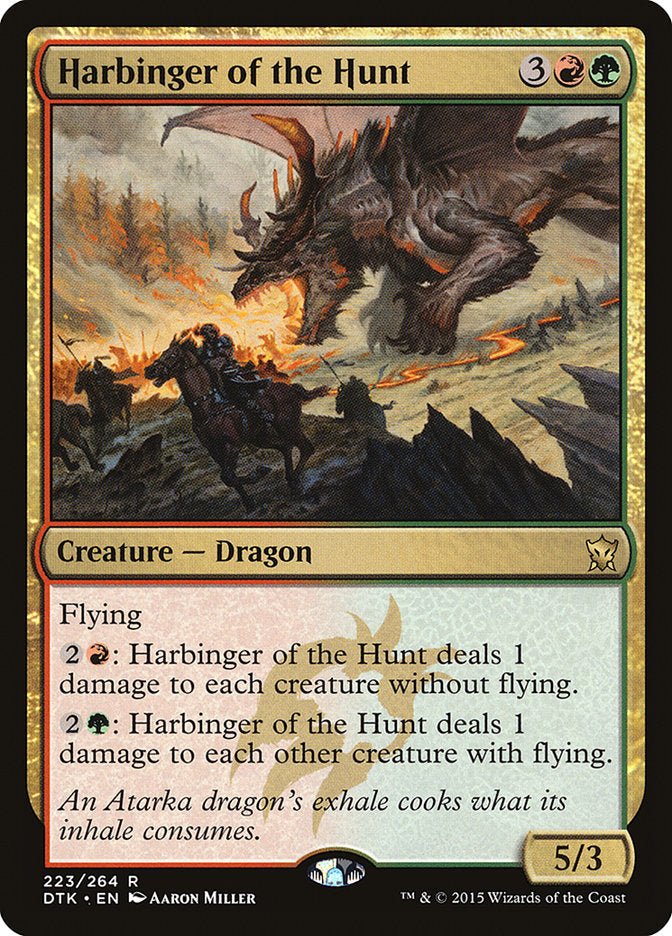 Harbinger of the Hunt - [Foil] Dragons of Tarkir (DTK)