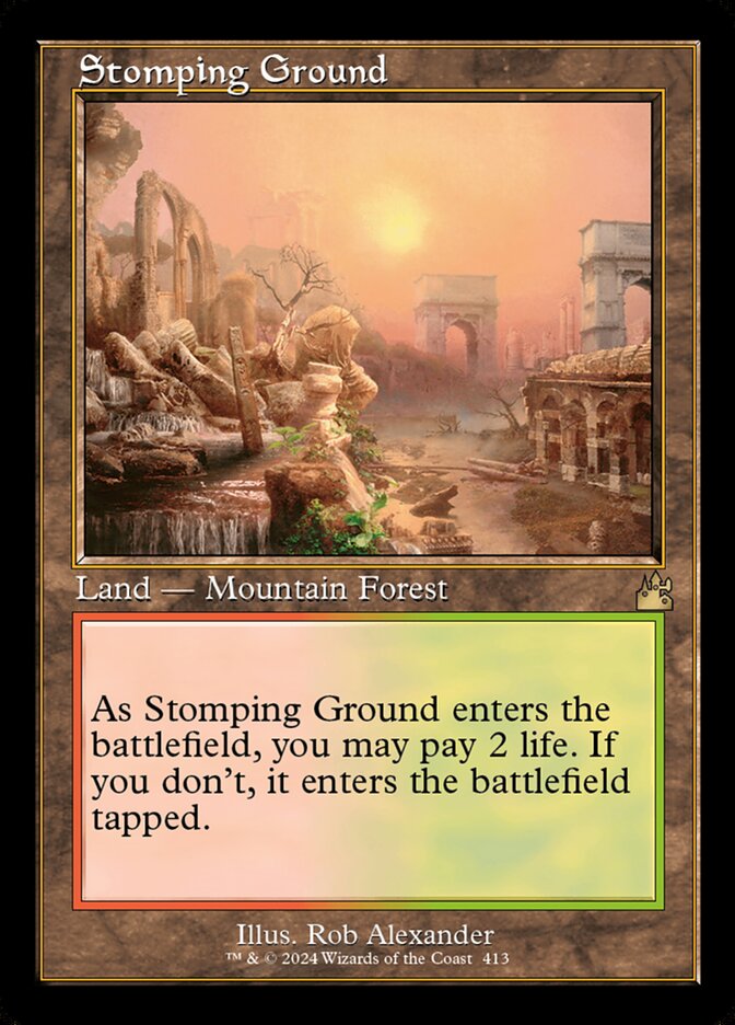 Stomping Ground - [Foil, Retro Frame] Ravnica Remastered (RVR)