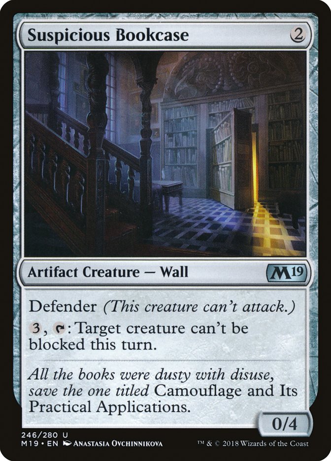 Suspicious Bookcase - [Foil] Core Set 2019 (M19)