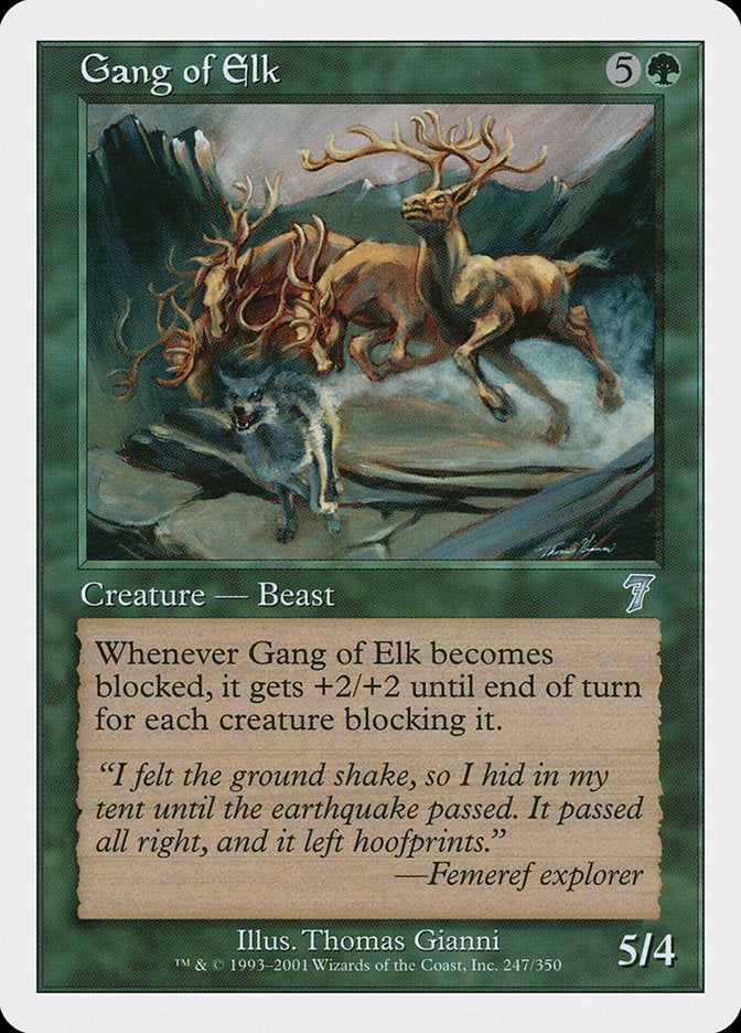 Gang of Elk - [Foil] Seventh Edition (7ED)