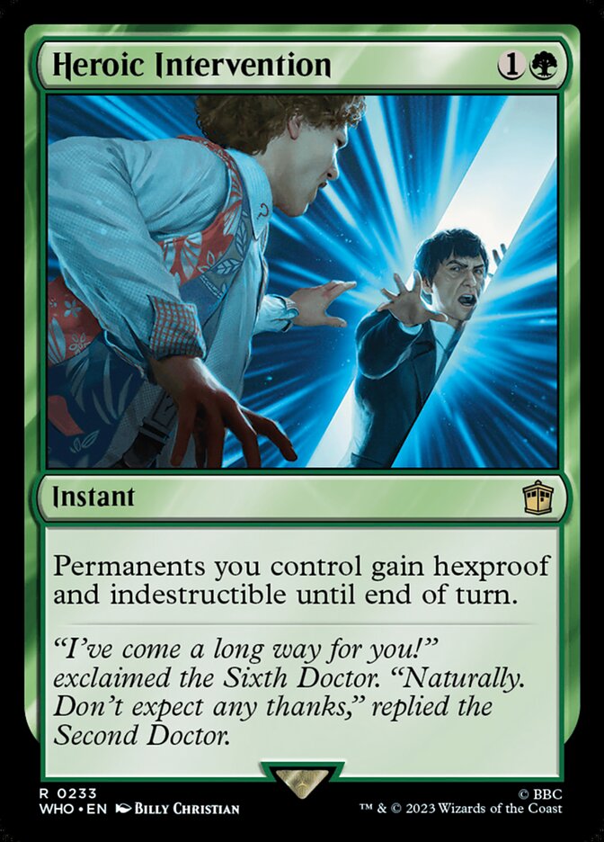 Heroic Intervention - [Foil] Doctor Who (WHO)