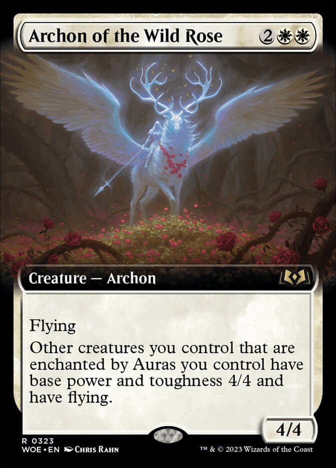 Archon of the Wild Rose - [Foil, Extended Art] Wilds of Eldraine (WOE)