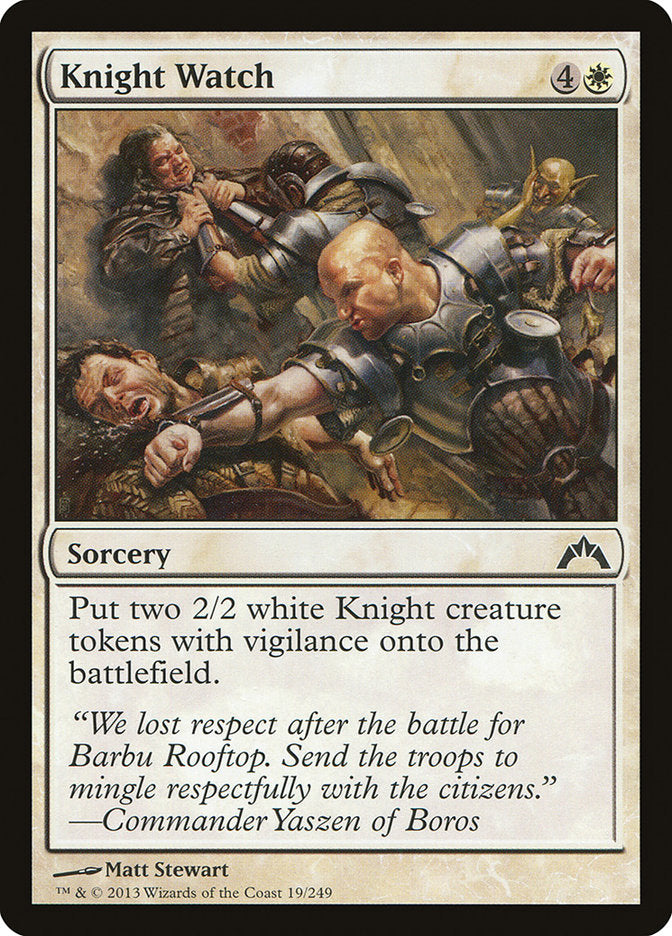 Knight Watch - [Foil] Gatecrash (GTC)