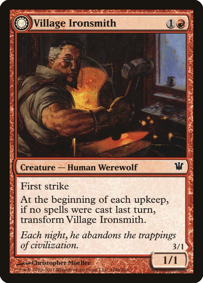 Village Ironsmith // Ironfang - [Foil] Innistrad (ISD)