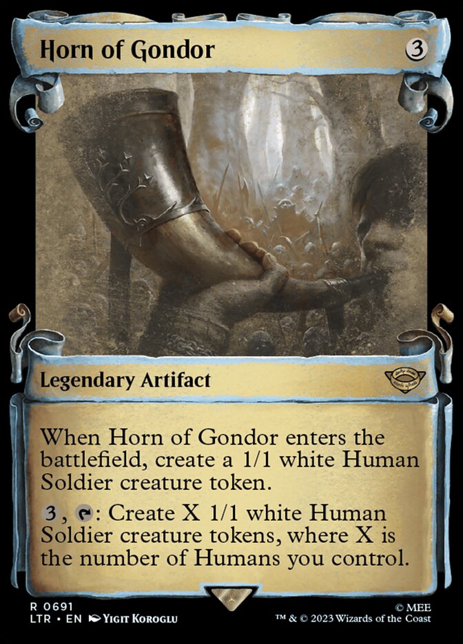 Horn of Gondor - [Foil, Showcase Scroll] The Lord of the Rings: Tales of Middle-earth (LTR)