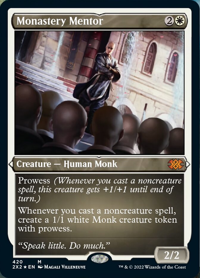 Monastery Mentor - [Etched Foil] Double Masters 2022 (2X2)