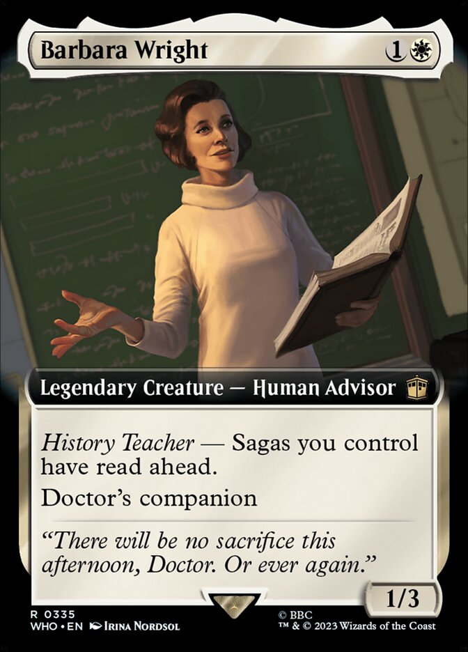 Barbara Wright - [Foil, Extended Art] Doctor Who (WHO)
