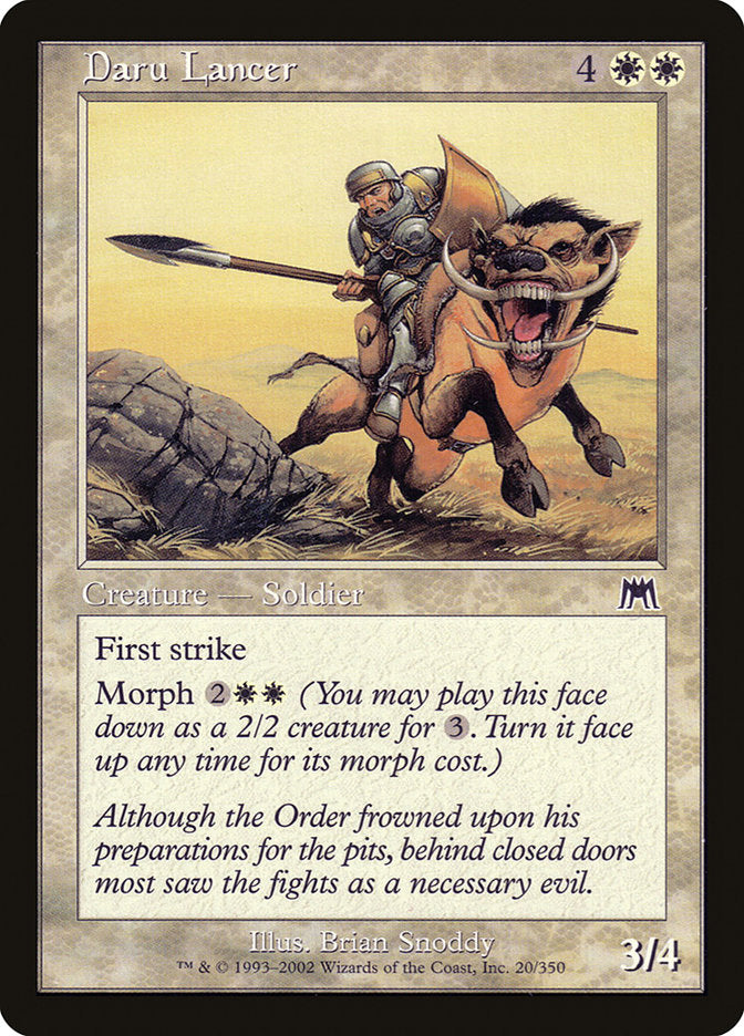 Daru Lancer - [Foil, Retro Frame] Onslaught (ONS)