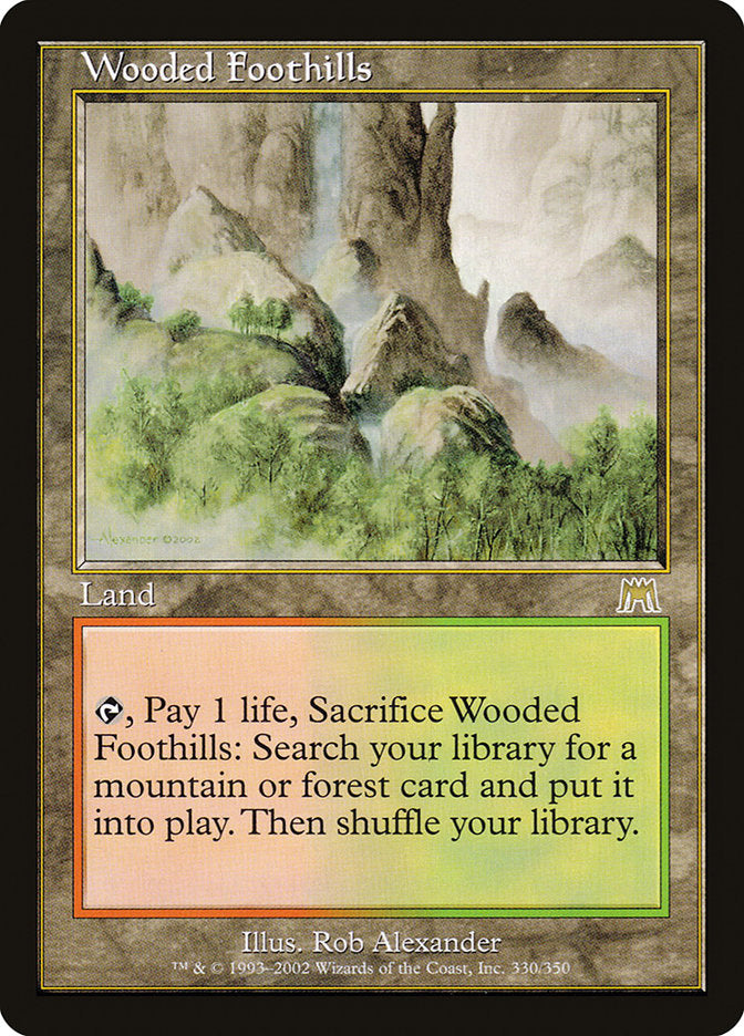 Wooded Foothills - [Foil, Retro Frame] Onslaught (ONS)