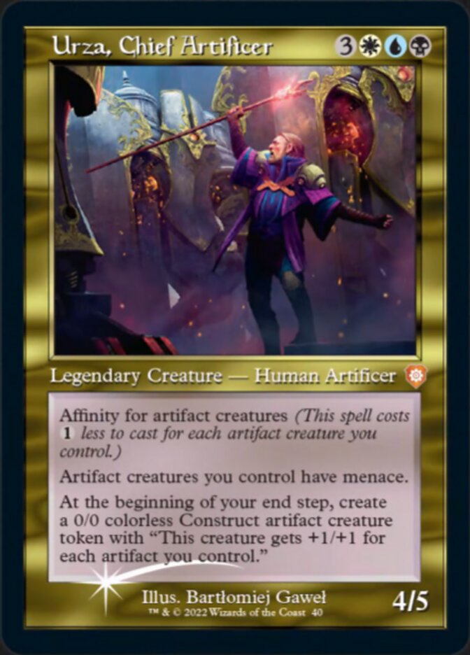 Urza, Chief Artificer - [Etched Foil] The Brothers' War Commander (BRC)