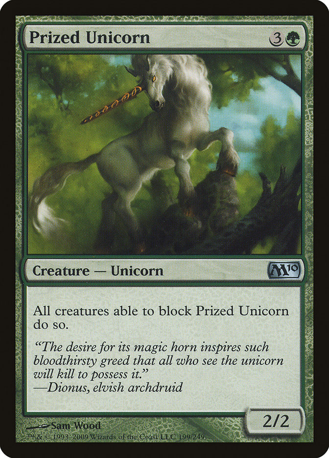Prized Unicorn - [Foil] Magic 2010 (M10)