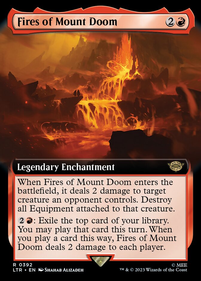 Fires of Mount Doom - [Foil, Extended Art] The Lord of the Rings: Tales of Middle-earth (LTR)