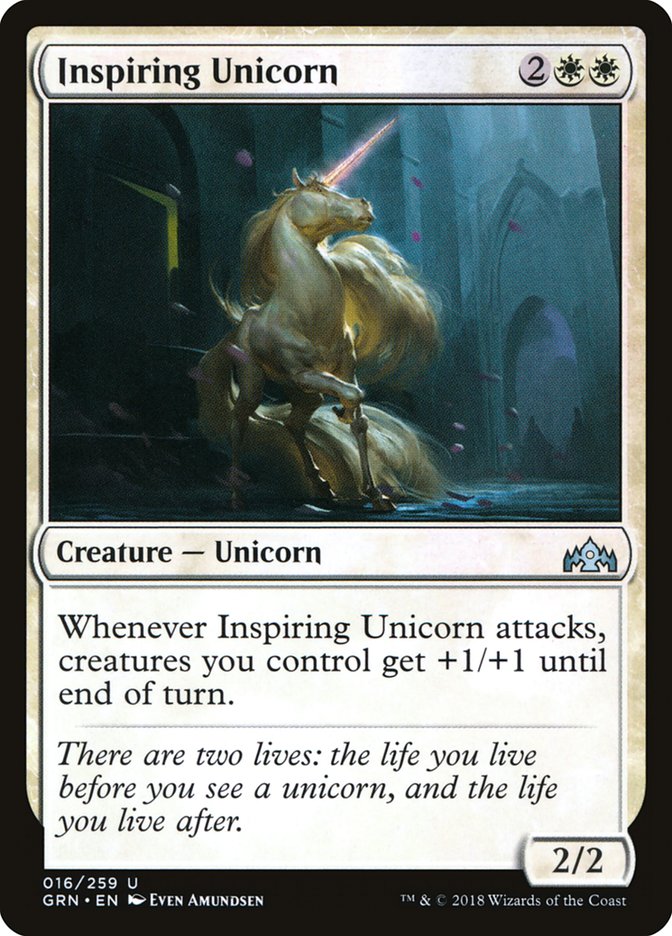 Inspiring Unicorn - [Foil] Guilds of Ravnica (GRN)