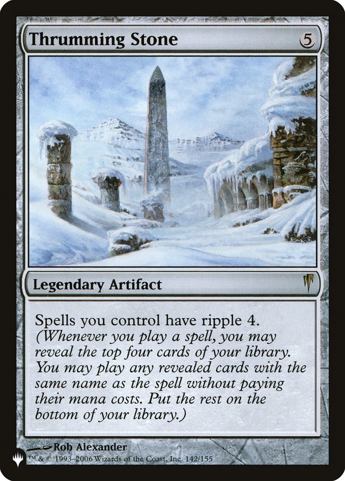 Thrumming Stone - The List (PLIST)