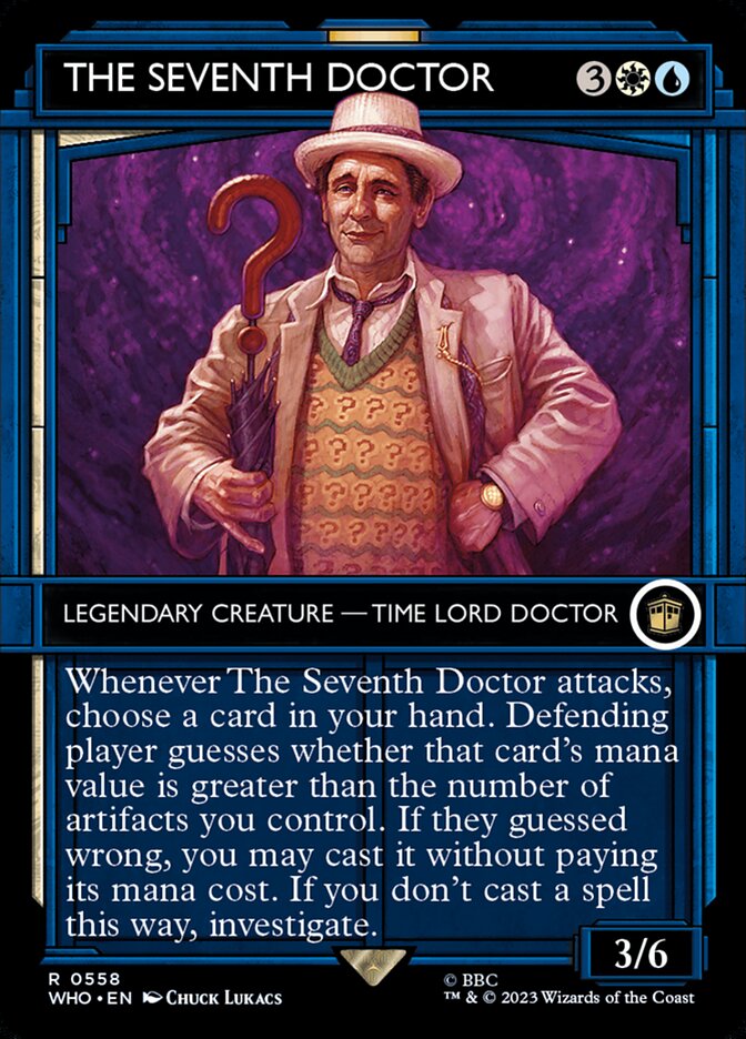 The Seventh Doctor - [Foil, Showcase] Doctor Who (WHO)