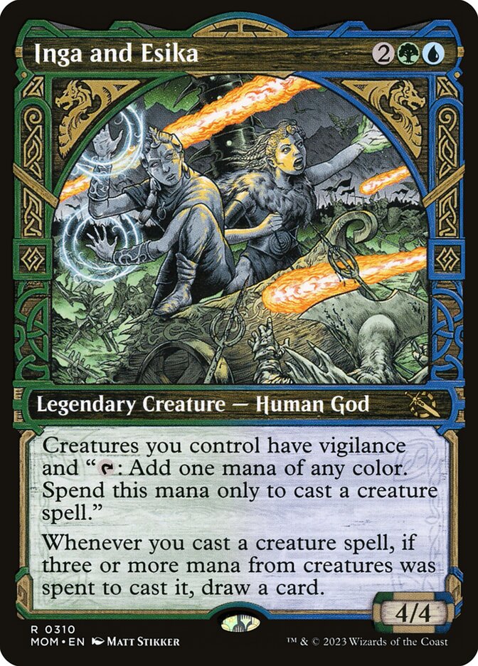 Inga and Esika - [Foil, Showcase] March of the Machine (MOM)