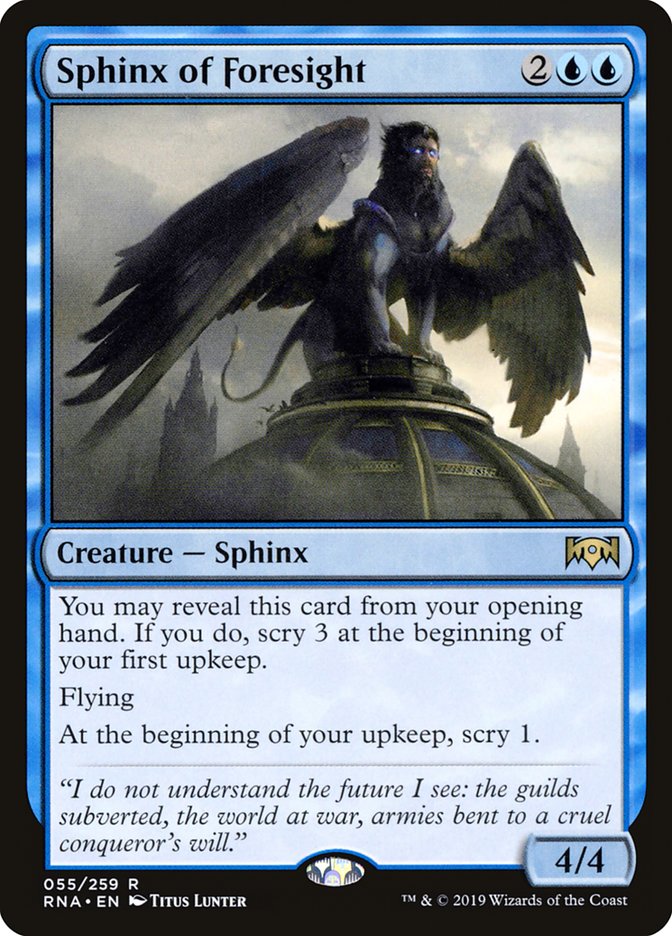 Sphinx of Foresight - [Foil] Ravnica Allegiance (RNA)