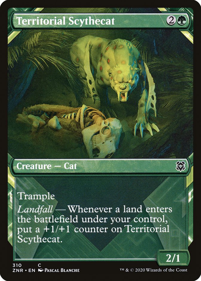 Territorial Scythecat - [Foil, Showcase] Zendikar Rising (ZNR)