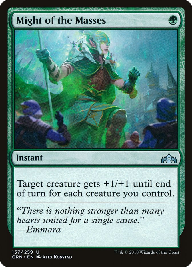 Might of the Masses - [Foil] Guilds of Ravnica (GRN)