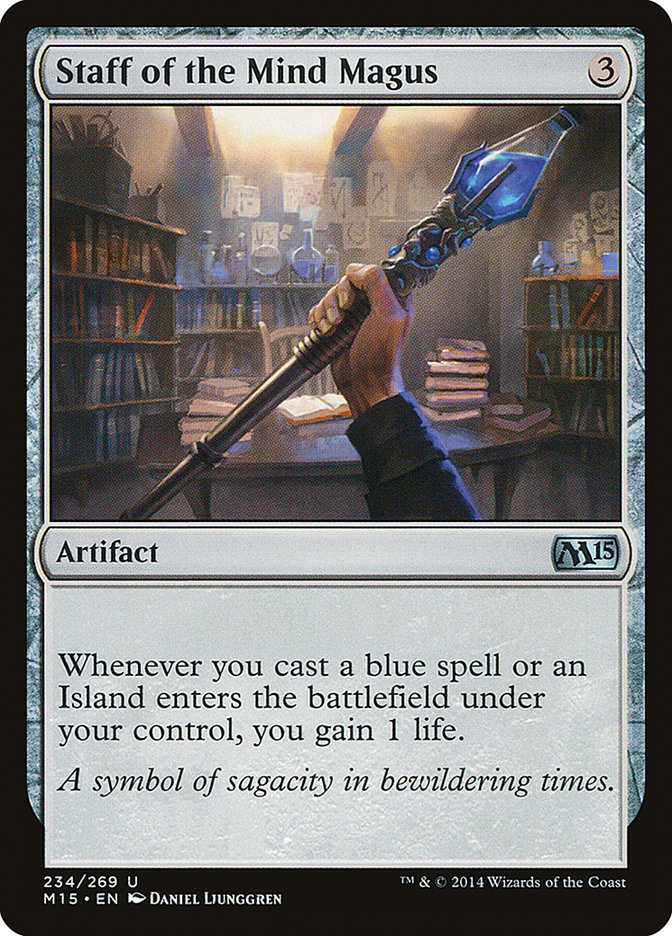 Staff of the Mind Magus - [Foil] Magic 2015 (M15)