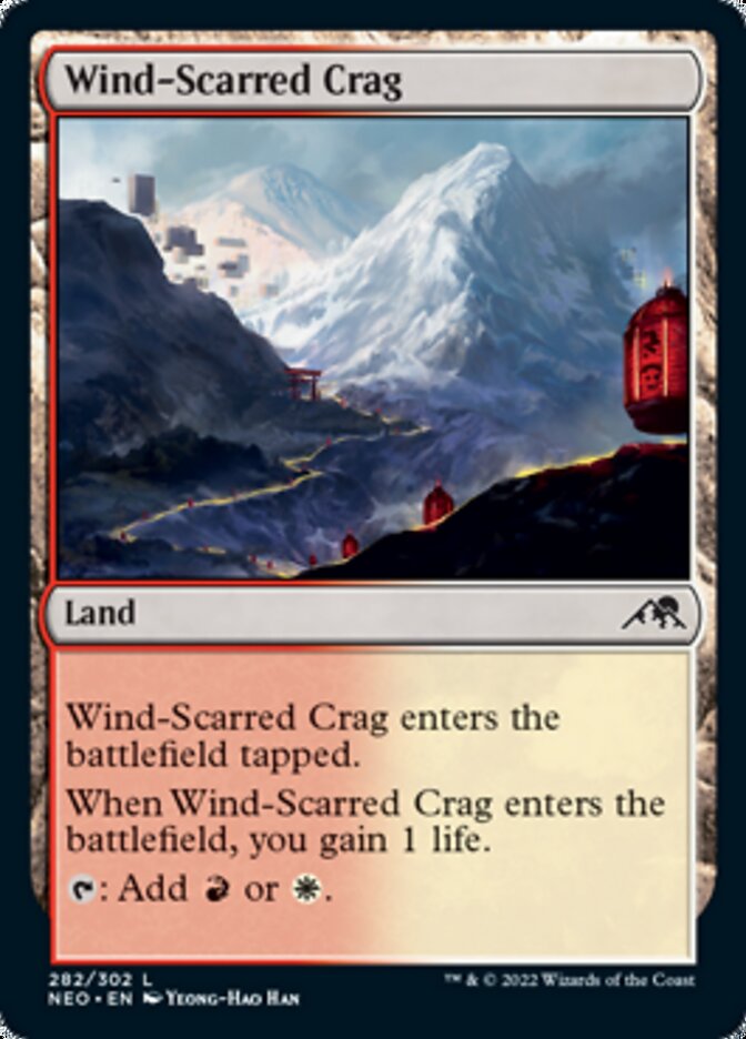 Wind-Scarred Crag - [Foil] Kamigawa: Neon Dynasty (NEO)