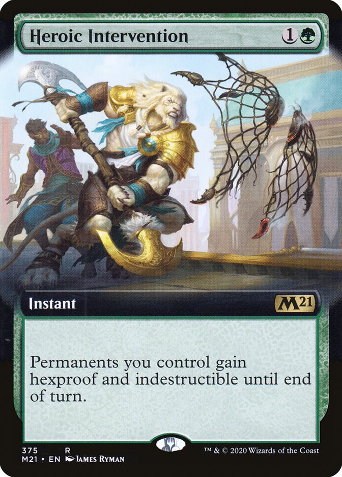Heroic Intervention - [Foil, Extended Art] Core Set 2021 (M21)