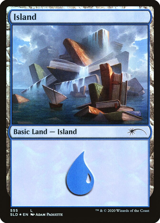 Island (555) - [Foil] Secret Lair Drop (SLD)