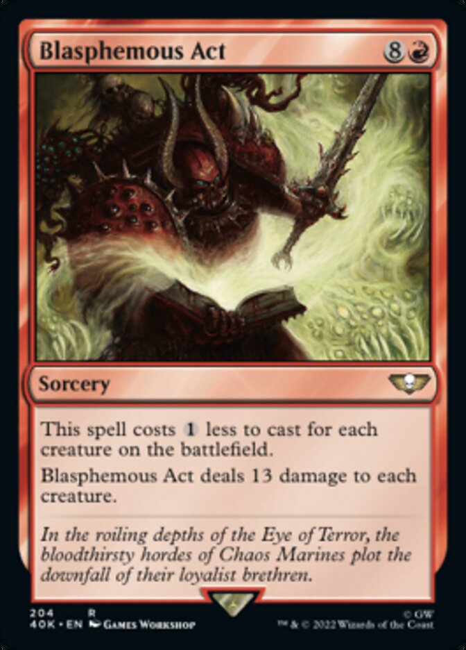 Blasphemous Act - [Surge Foil] Warhammer 40,000 Commander (40K)