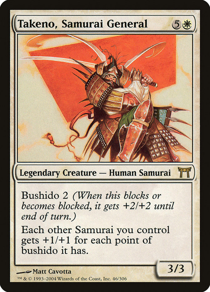 Takeno, Samurai General - [Foil] Champions of Kamigawa (CHK)