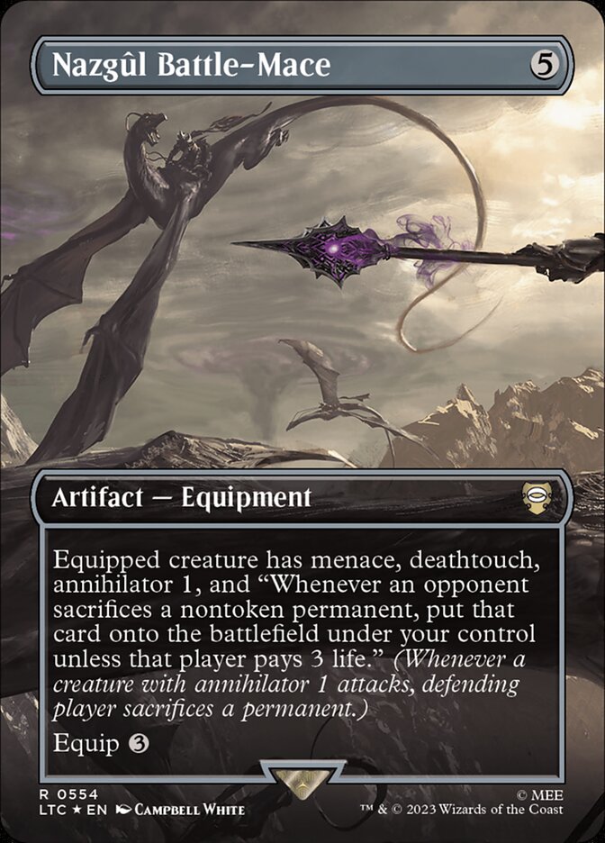 Nazgûl Battle-Mace - [Surge Foil, Borderless] Tales of Middle-earth Commander (LTC)