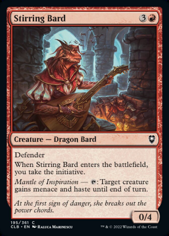 Stirring Bard - [Foil] Commander Legends: Battle for Baldur's Gate (CLB)