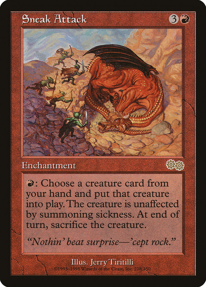 Sneak Attack - [Retro Frame] Urza's Saga (USG)