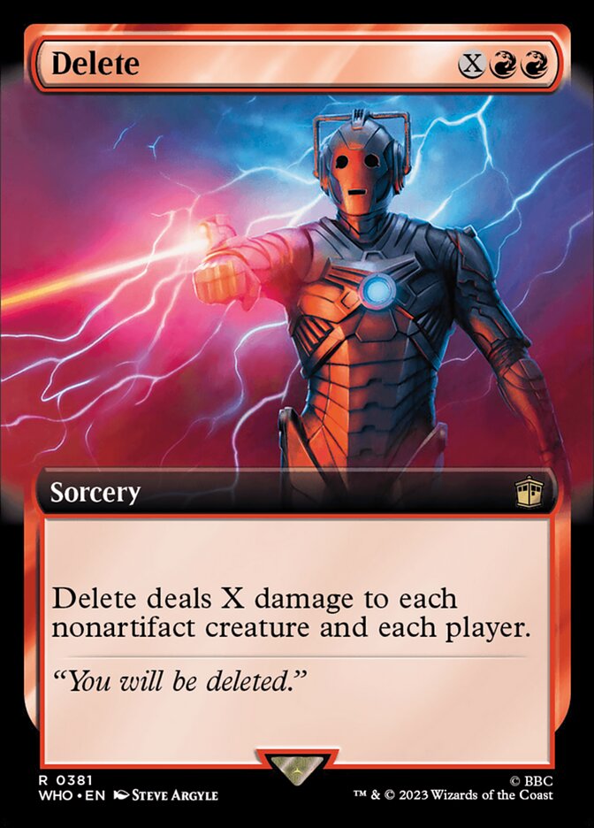 Delete - [Foil, Extended Art] Doctor Who (WHO)