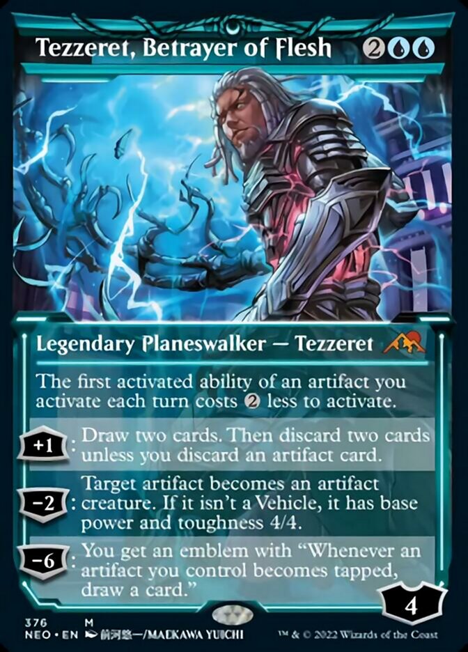 Tezzeret, Betrayer of Flesh - [Showcase] Kamigawa: Neon Dynasty (NEO)