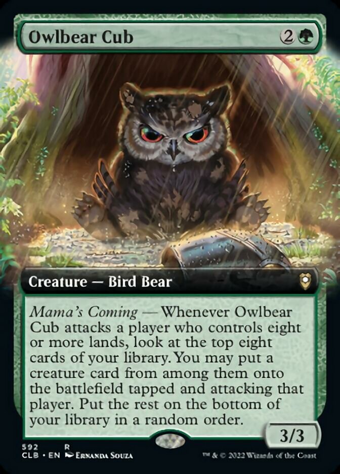 Owlbear Cub - [Foil, Extended Art] Commander Legends: Battle for Baldur's Gate (CLB)