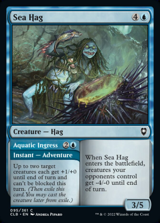 Sea Hag // Aquatic Ingress - [Foil] Commander Legends: Battle for Baldur's Gate (CLB)